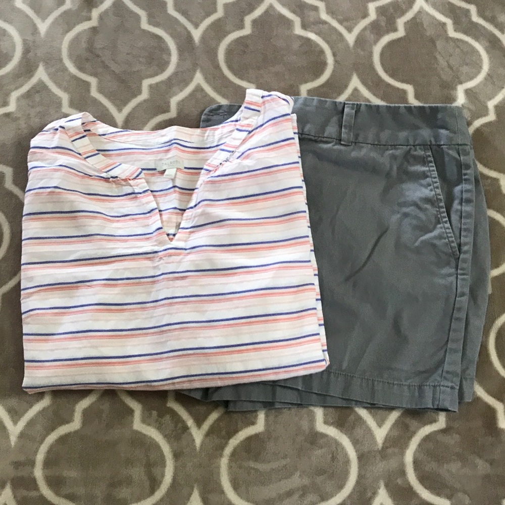 Loft 4” Gray Shorts Size 16